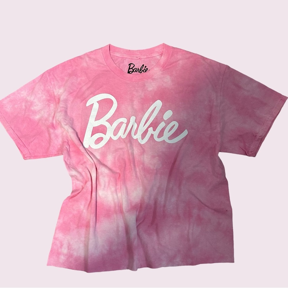 NWOT Barbie Pink Tye Due Crop Top Shirt Barbie Movie